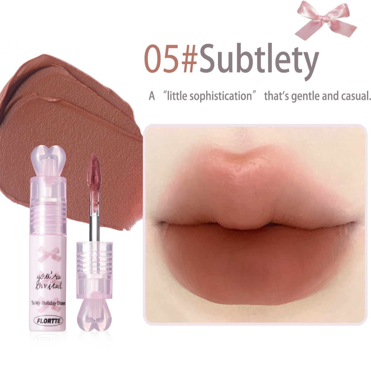 Collection of Small Bowknot Series Film-Forming Lip Cream Gift Set in a gallery layout